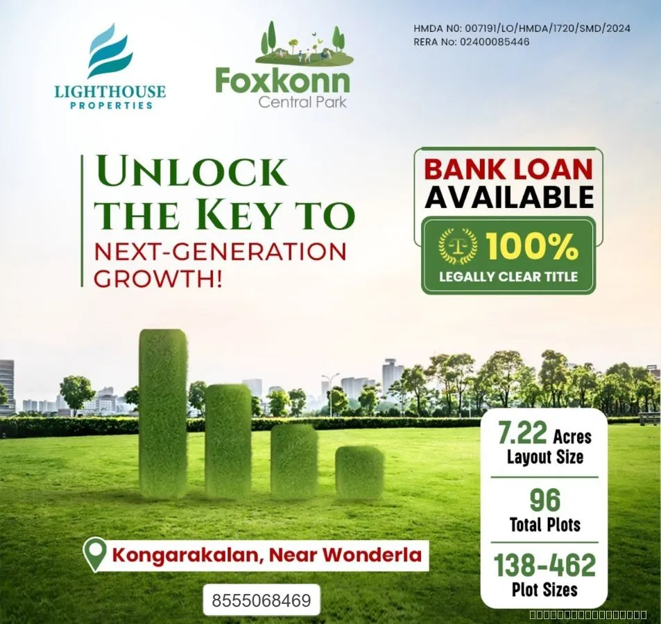 🏡 Foxkonn Central Park – Build Your Dream, Invest Smart! 🌿✨